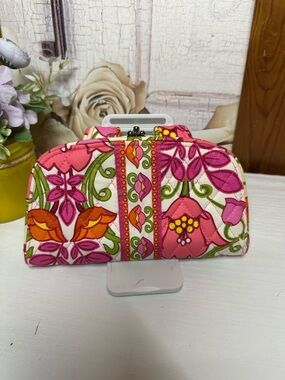 Vera Bradley Pink Multicolor Floral Clasp Wallet